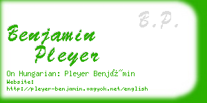 benjamin pleyer business card